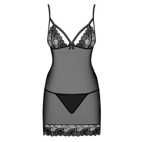 Wonderia Chemise & Tanga schwarz von Obsessive kaufen | Fesselliebe