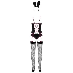 Bunny Suit 4 Pcs Schwarz von Obsessive