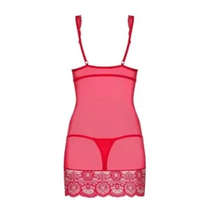 Chemise & Tanga Rot 853-Che-3 von Obsessive