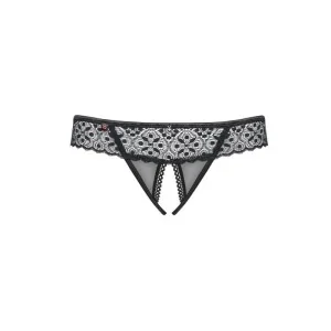 Shibu Offener Schritt Tanga Schwarz von Obsessive