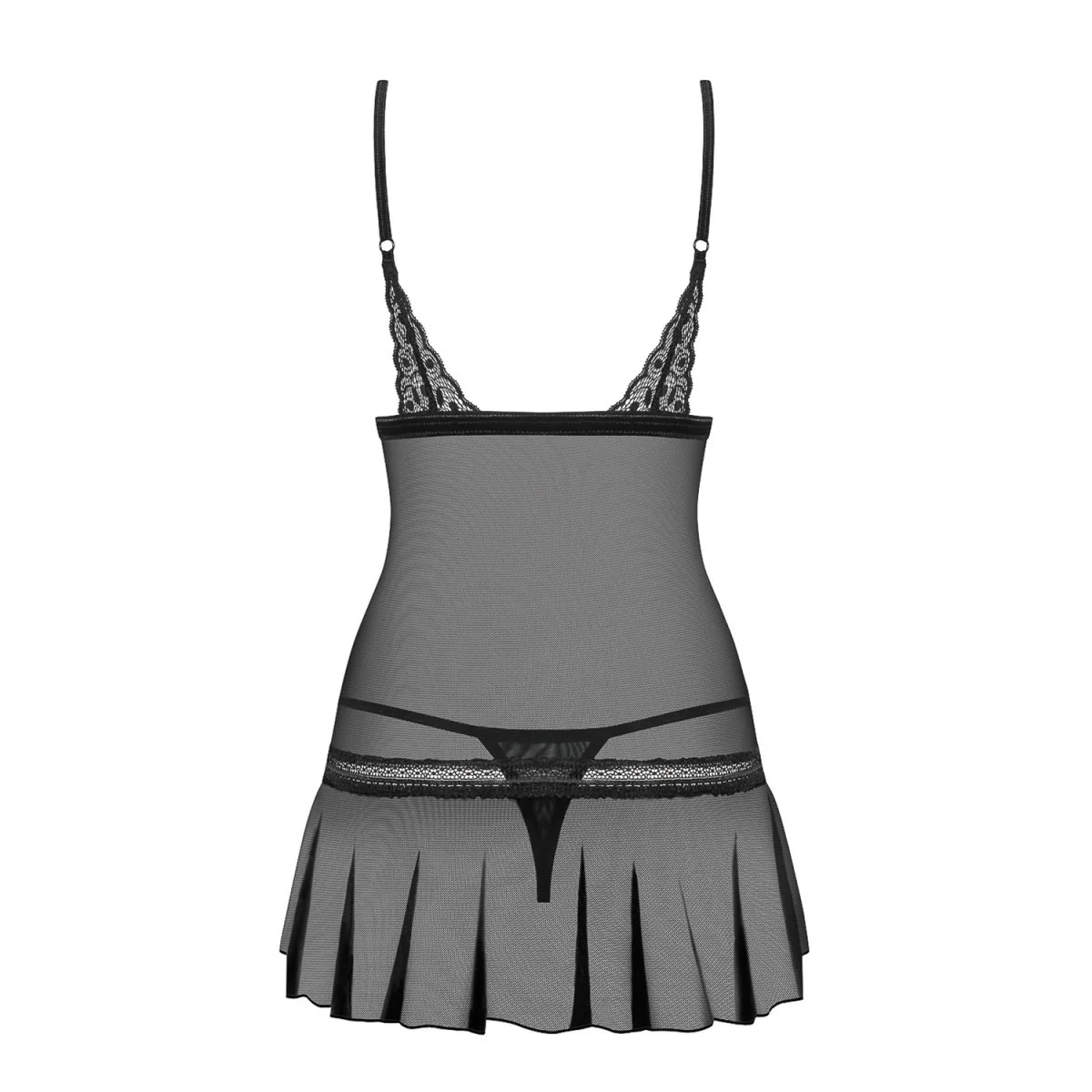 Shibu Chemise & Tanga schwarz von Obsessive kaufen | Fesselliebe