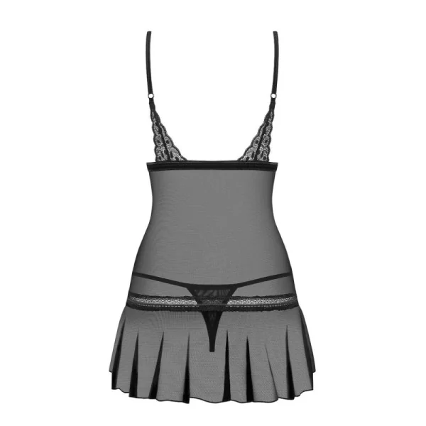 Shibu Chemise & Tanga schwarz von Obsessive kaufen | Fesselliebe
