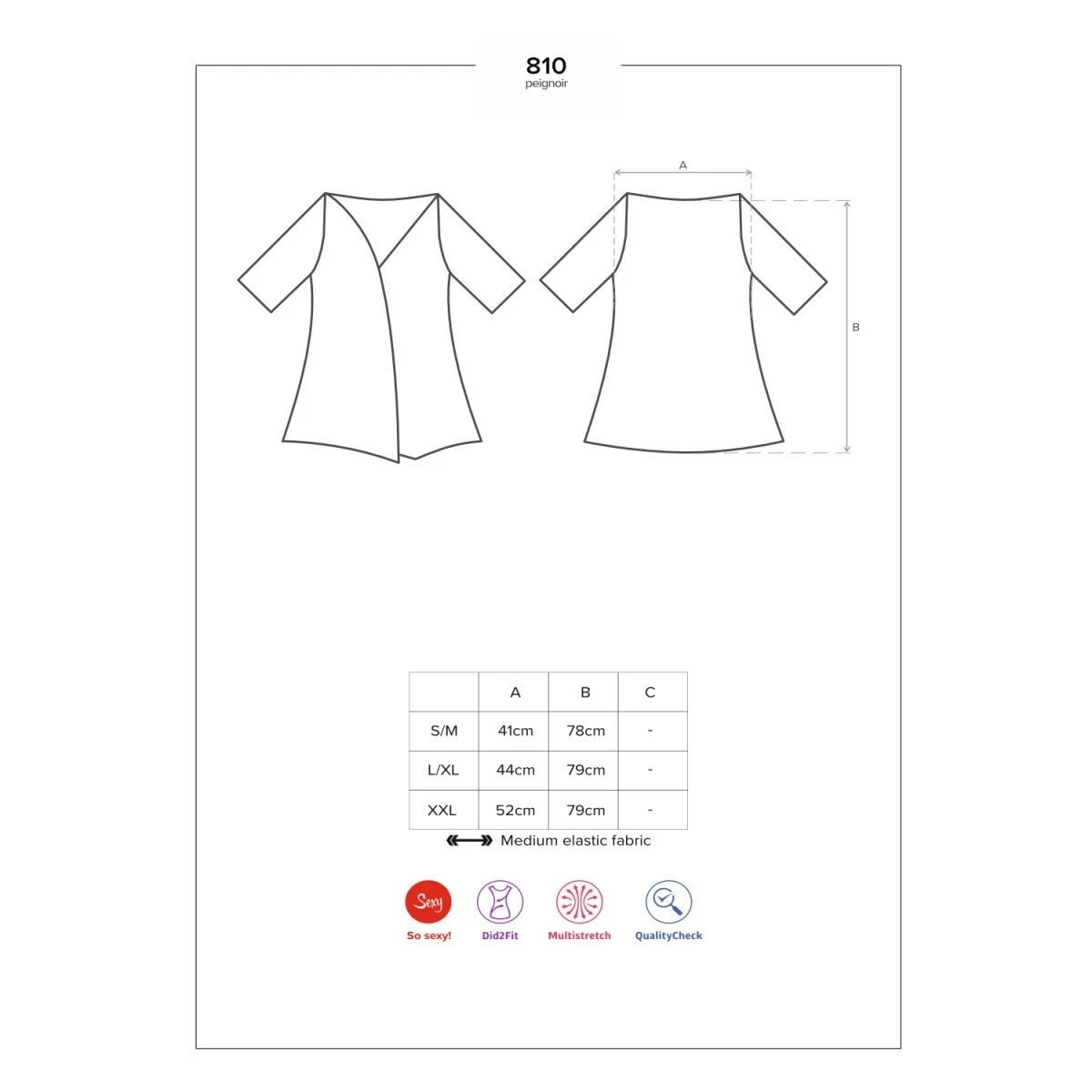 Peignor Size Plus 810-Pei-1 von Obsessive Size Plus | Fesselliebe.de