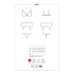 Lolitte 3er Set Schwarz von Obsessive