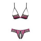 Tulia 2er Set Cupless Schwarz von Obsessive | Fesselliebe.de