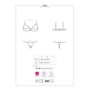 Tulia 2er Set Cupless Schwarz von Obsessive