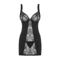 Heartina Chemise & Tanga Schwarz von Obsessive