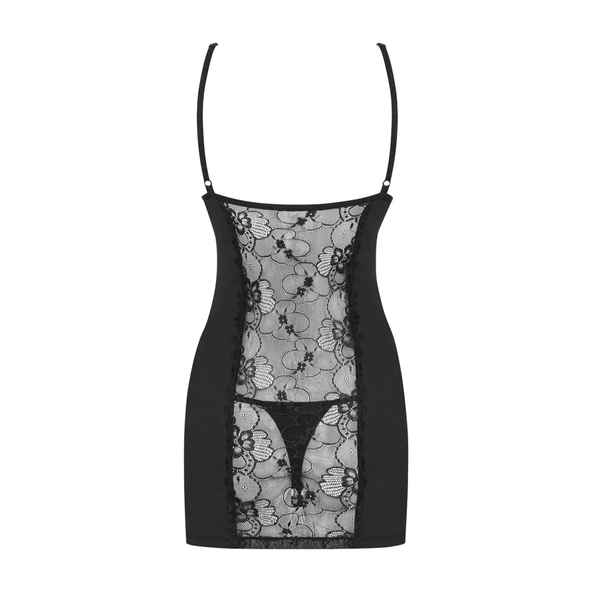 Heartina Chemise & Tanga schwarz von Obsessive kaufen | Fesselliebe