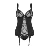 Heartina Korsett & Tanga Schwarz von Obsessive | Fesselliebe.de