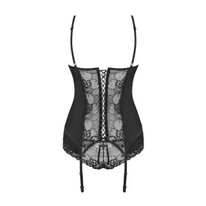 Heartina Korsett & Tanga Schwarz von Obsessive