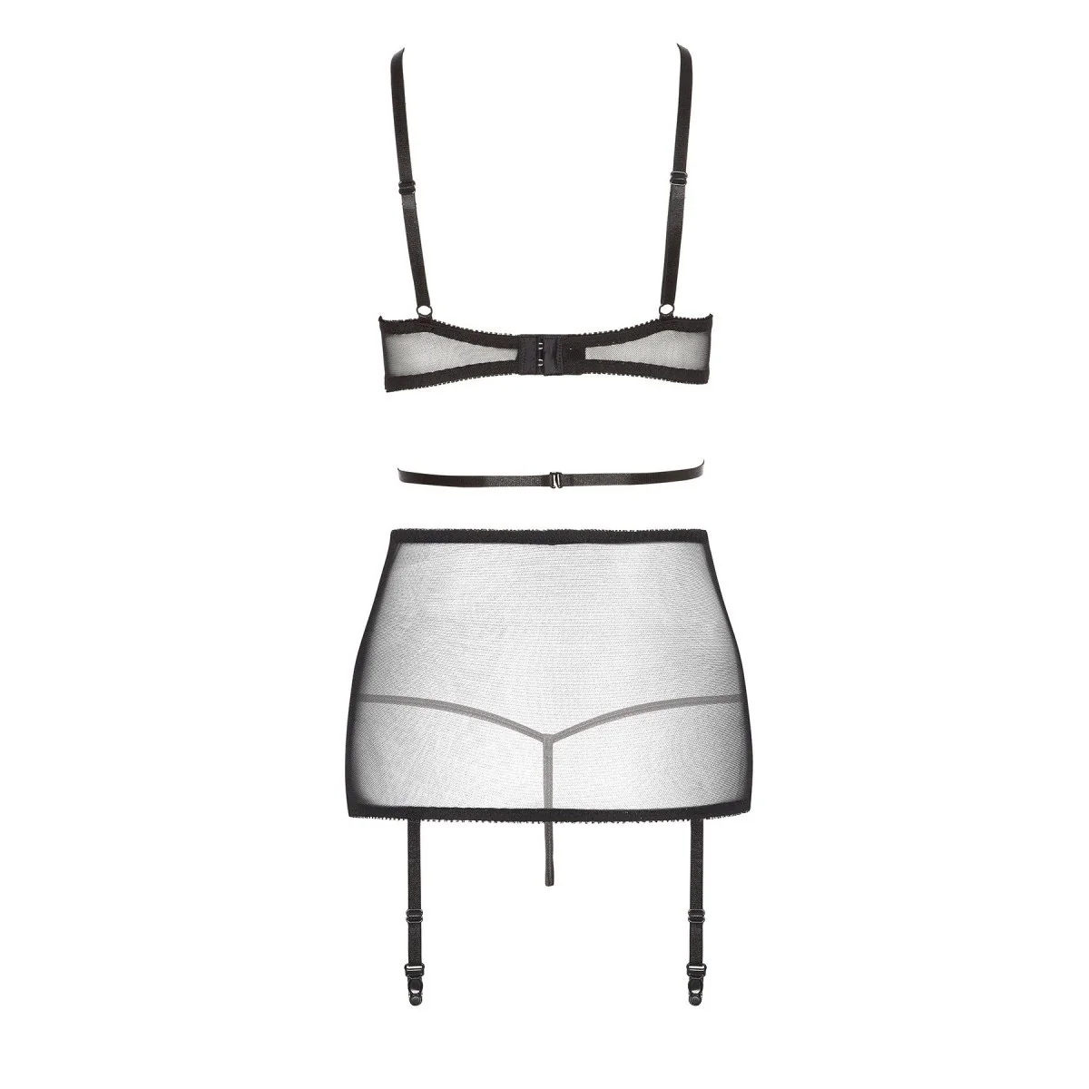 Evangelina Chemise schwarz-rot von Beauty Night Fashion kaufen | Fesselliebe