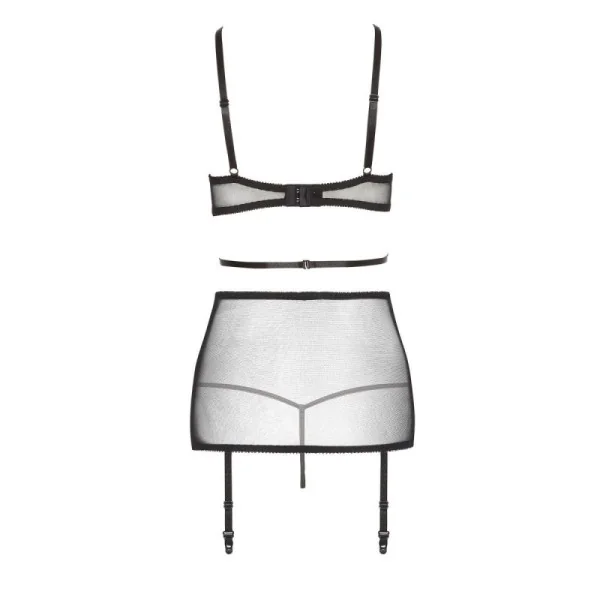 Evangelina Chemise schwarz-rot von Beauty Night Fashion kaufen | Fesselliebe