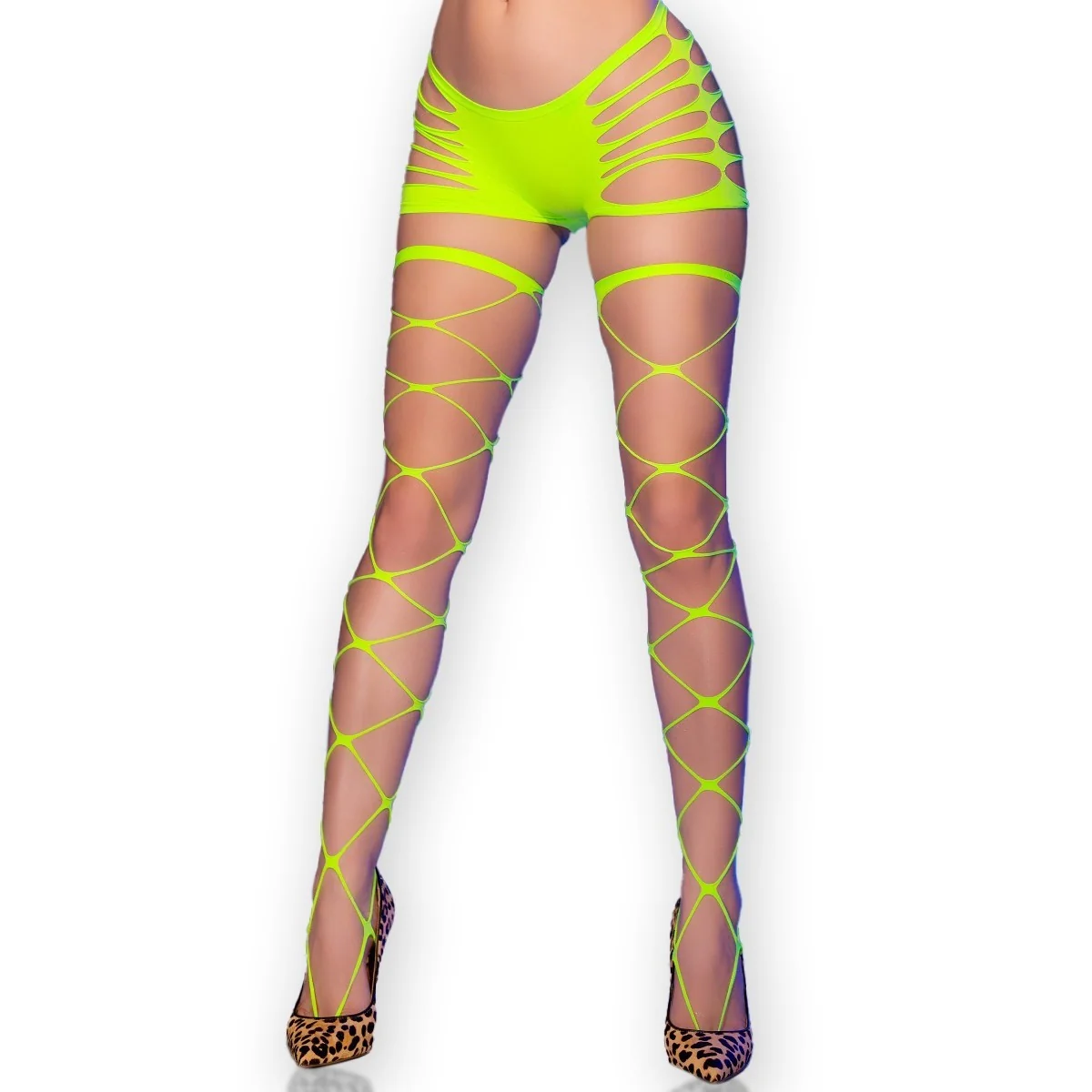 STRÜMPFE CR4867 NEONGRÜN VON CHILIROSE