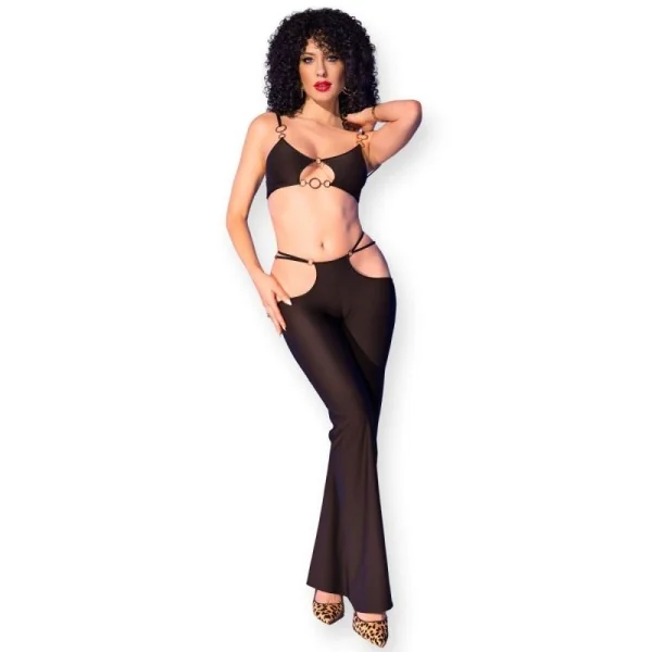 SEXY TOP + LEGGINGS CR4851 SCHWARZ