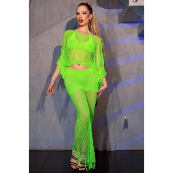 Lingerie-Set CR4666 neongrün von Chilirose kaufen | Fesselliebe