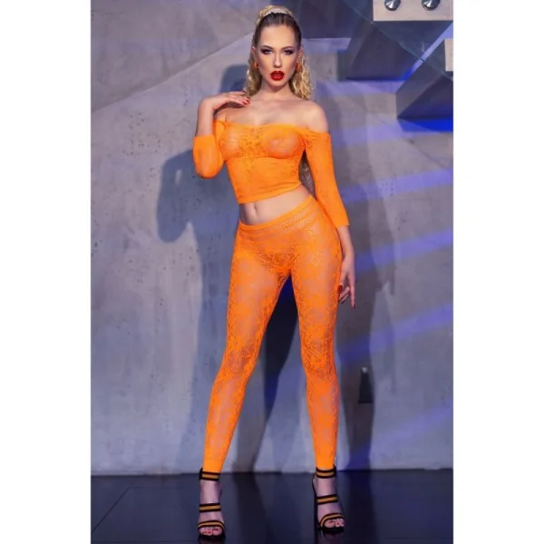 Top + Leggings CR4661 orange von Chilirose kaufen | Fesselliebe