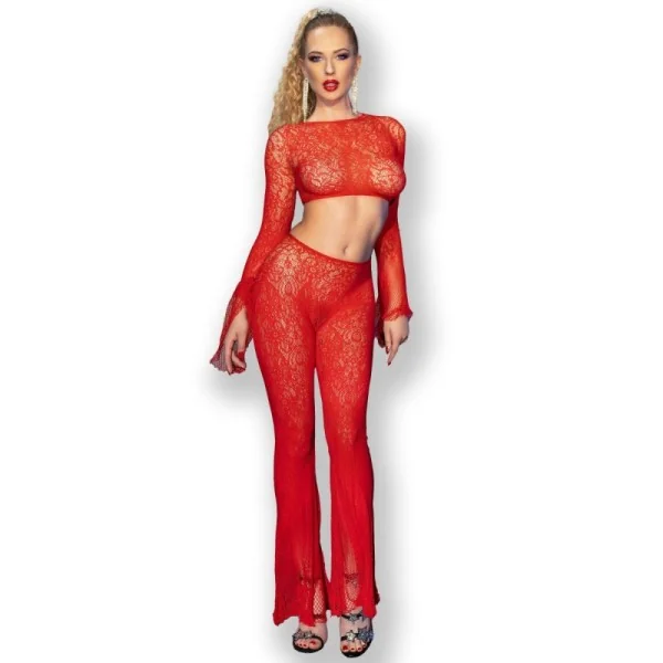 Top + Hose CR4648 rot von Chilirose kaufen | Fesselliebe