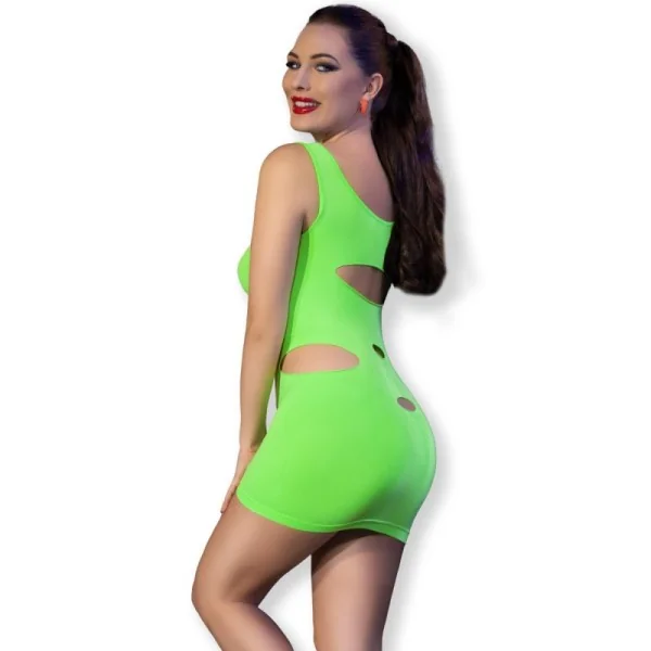 Nahtloses Minikleid CR4621 neongrün von Chilirose kaufen | Fesselliebe