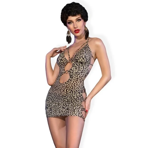 Leopard-Minikleid CR4487 von Chilirose kaufen | Fesselliebe