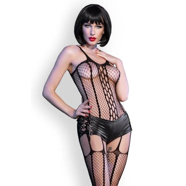 Bodystocking-Set CR4476 schwarz von Chilirose kaufen | Fesselliebe
