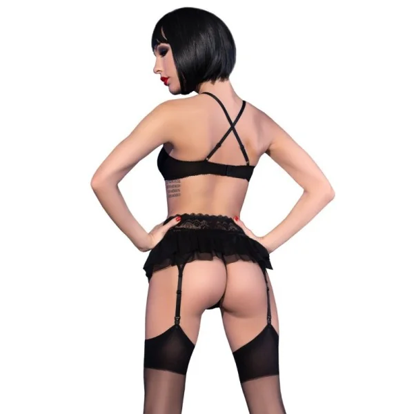 Spitzen-Set CR4466 schwarz von Chilirose kaufen | Fesselliebe