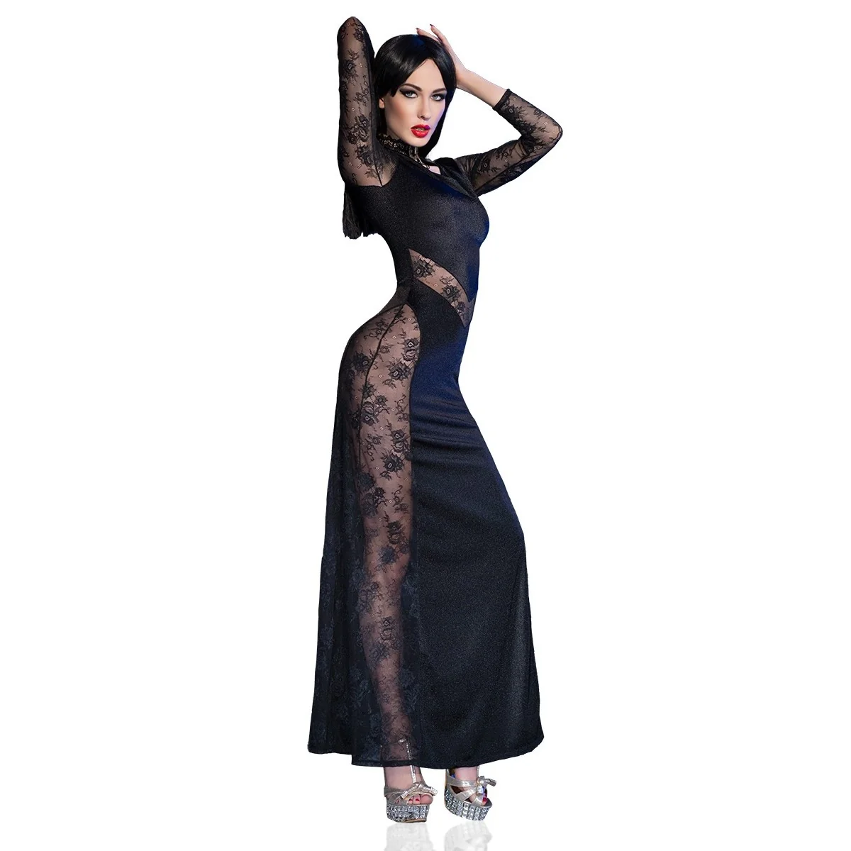Cocktailkleid CR4408 schwarz von Chilirose kaufen | Fesselliebe