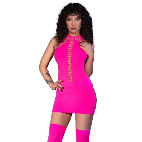 Minikleid CR4397 neonpink von Chilirose kaufen | Fesselliebe