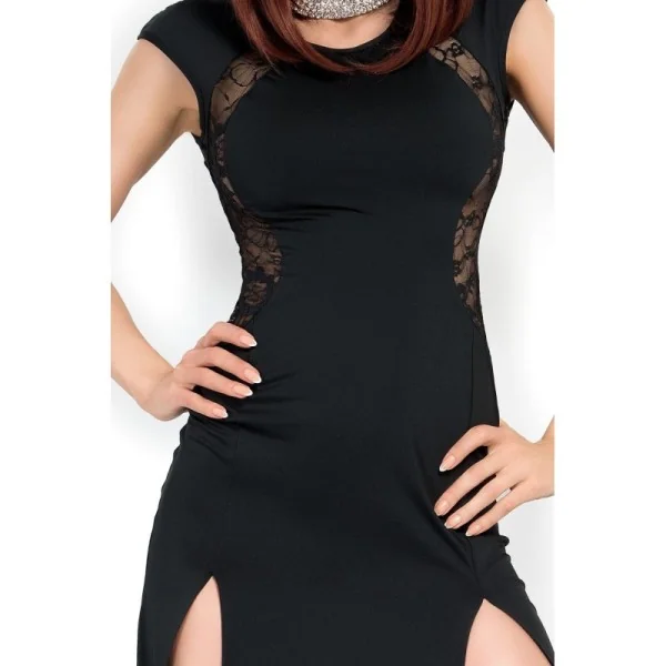 Langes Kleid CR3858 schwarz von Chilirose kaufen | Fesselliebe