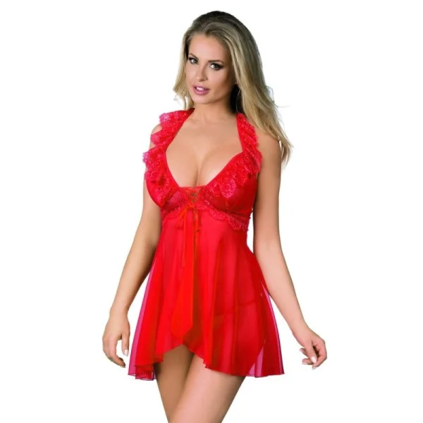 Rotes Babydoll R-607 von Excellent Beauty kaufen | Fesselliebe