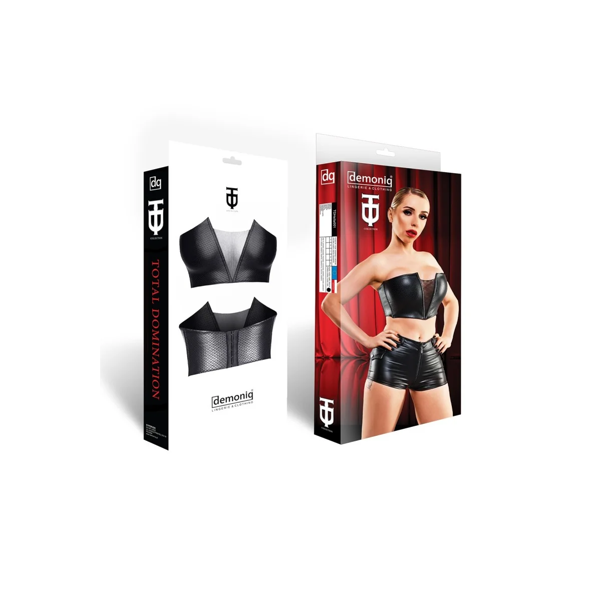 Schwarzes Damen-Top Tdhilda001 von Demoniq Total Domination Collection kaufen | Fesselliebe