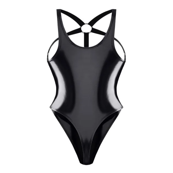 Brustfreier Lack Body TDTanja001 von Demoniq Total Domination Collection kaufen | Fesselliebe