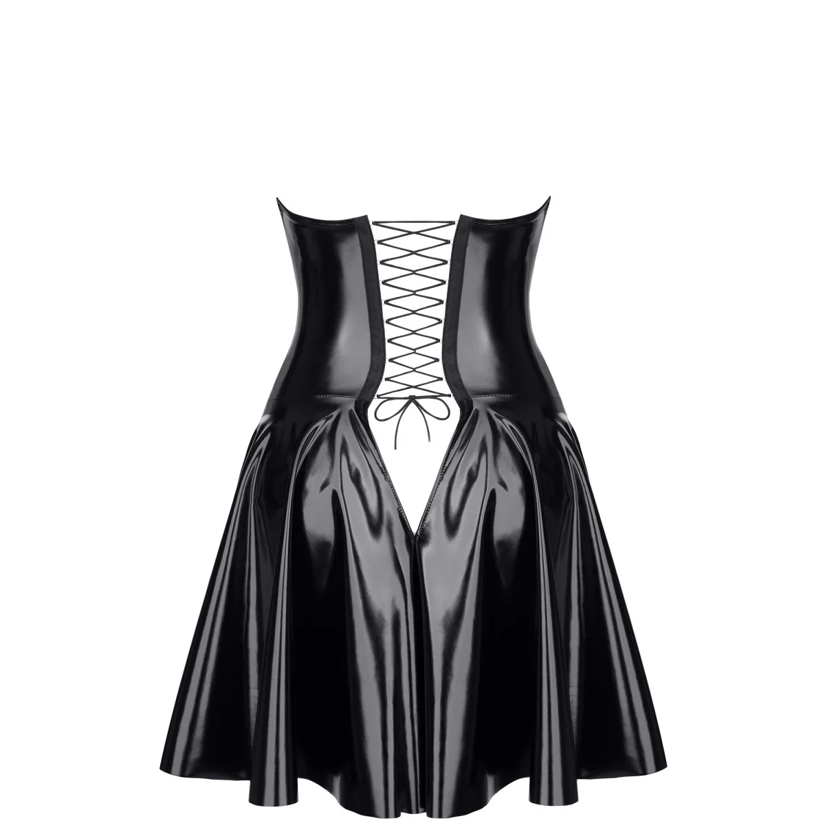 Schwarzes Lack Miniklied Tdjutta001 von Demoniq kaufen | Fesselliebe