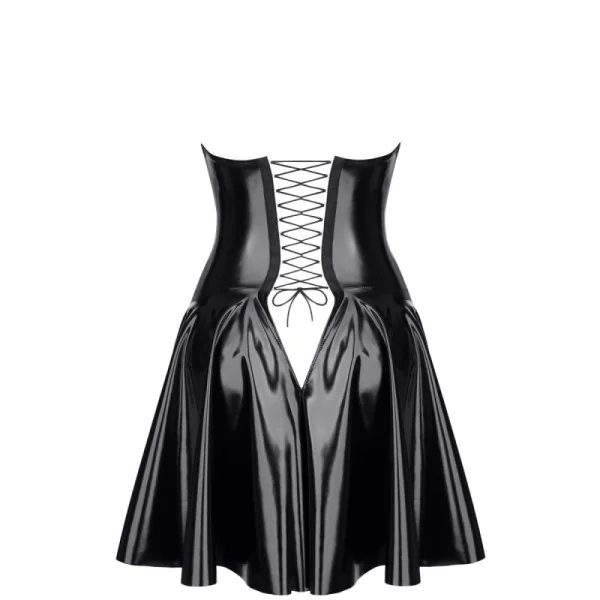 Schwarzes Lack Miniklied Tdjutta001 von Demoniq kaufen | Fesselliebe