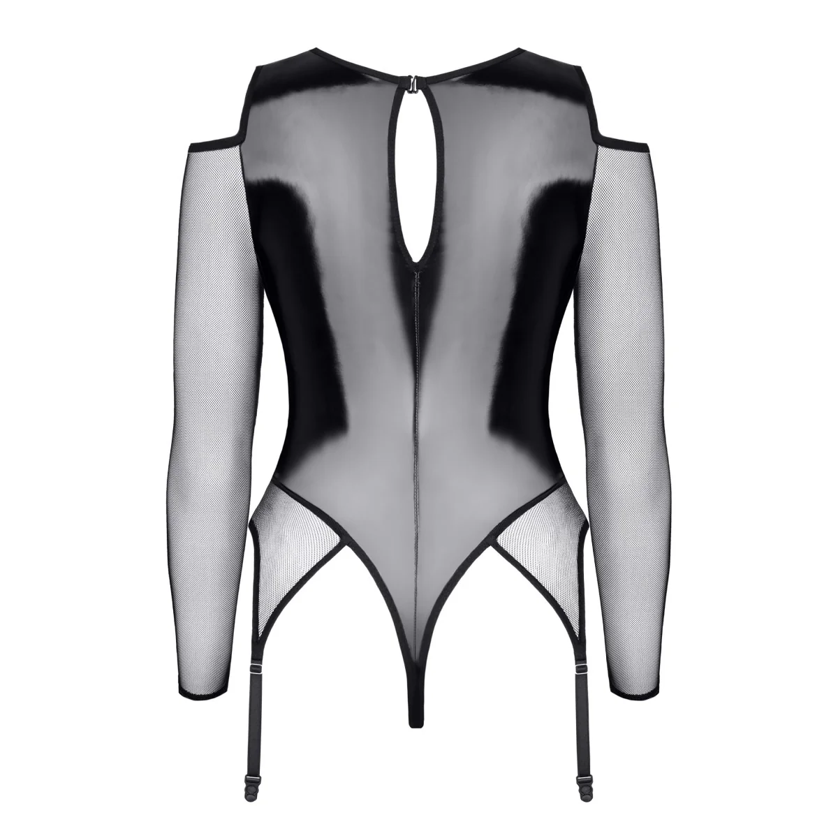 Schwarzer Straps-Body Tdtrude001 von Demoniq Total Domination Collection kaufen | Fesselliebe