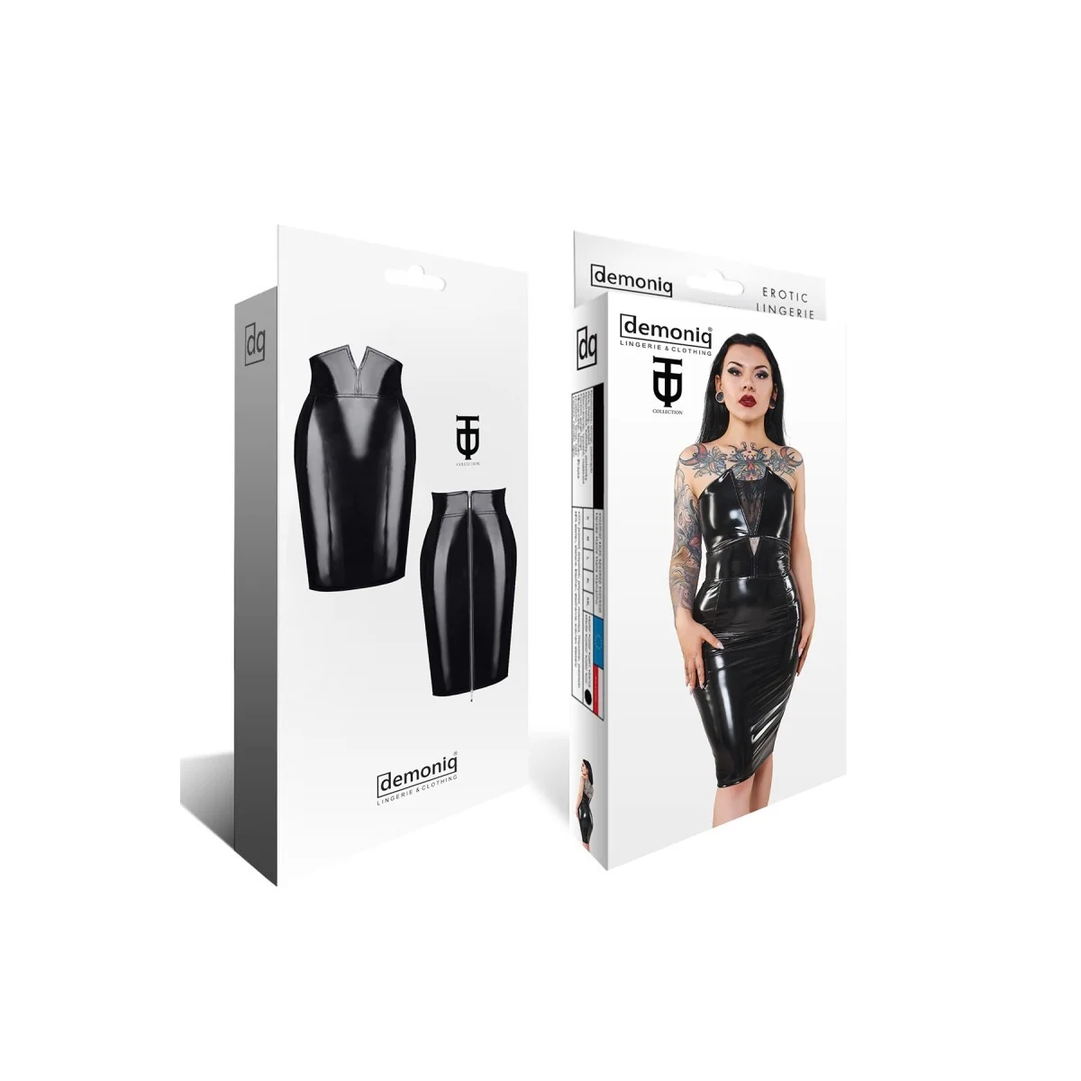 Schwarzer Damen-Rock Tdfinija001 von Demoniq Total Domination Collection kaufen | Fesselliebe