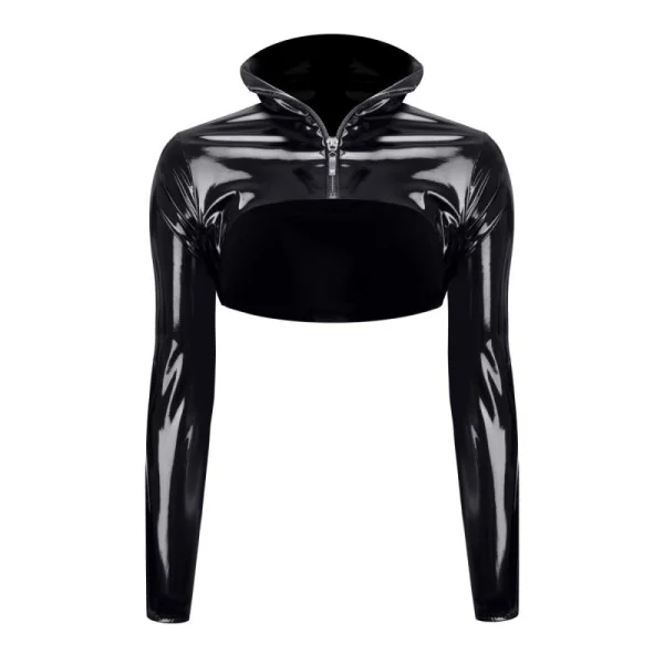 Schwarze Kurze Jacke Tdnele001 von Demoniq Total Domination Collection kaufen | Fesselliebe