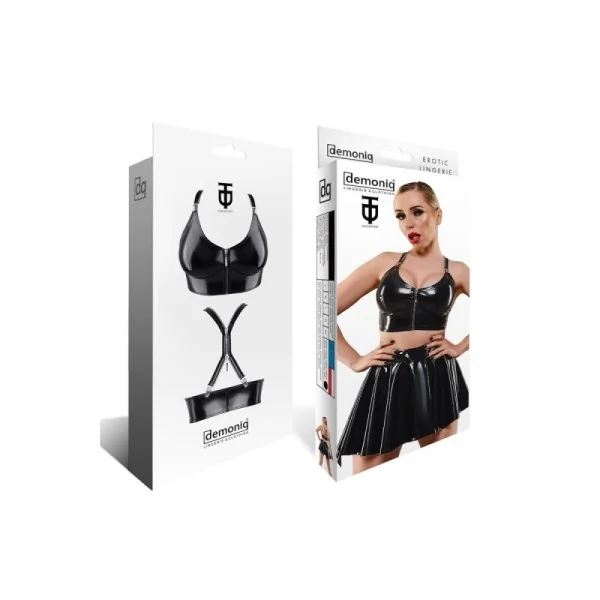 Schwarzes Damen-Top Tdeike001 von Demoniq Total Domination Collection kaufen | Fesselliebe