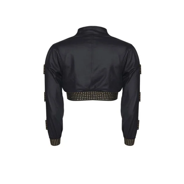 Schwarzer Kurze Damen Jacke Cbmartha001 von Demoniq Cash Baby Collection kaufen | Fesselliebe