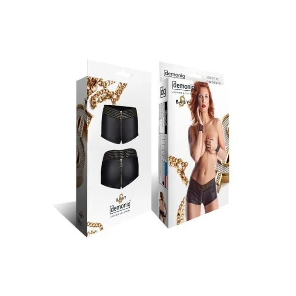 Schwarzer Damen Shorts Cbmichelle001 von Demoniq Cash Baby Collection kaufen | Fesselliebe