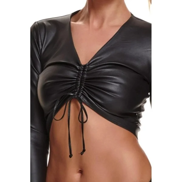 Schwarzes Damen-Top Bradriana001 von Demoniq Black Rose 2.0 Collection kaufen | Fesselliebe