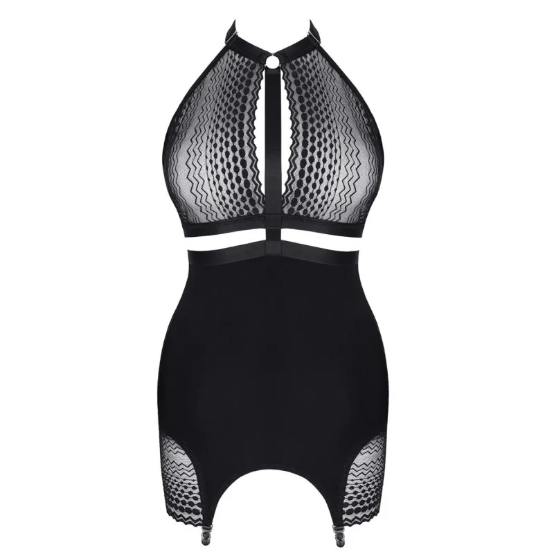 Schwarzes Straps-Kleid Lxpriscila001 von Demoniq Ladyx kaufen | Fesselliebe 2