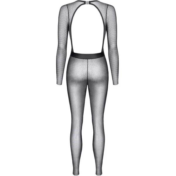 Schwarz/Silbernes Jumpsuit Stedvige001 von Demoniq Silver Touch Collection kaufen | Fesselliebe