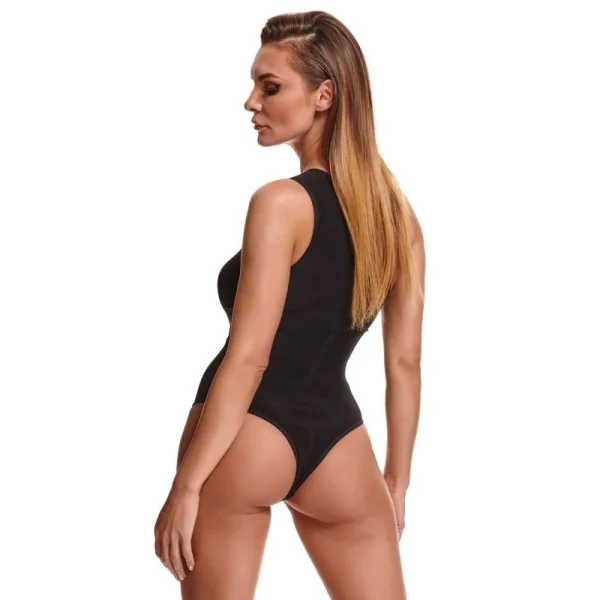 Schwarzer Body Stada001 von Demoniq Silver Touch Collection kaufen | Fesselliebe