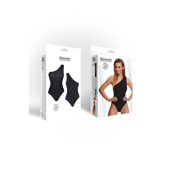 Schwarzer Body Stada001 von Demoniq Silver Touch Collection kaufen | Fesselliebe