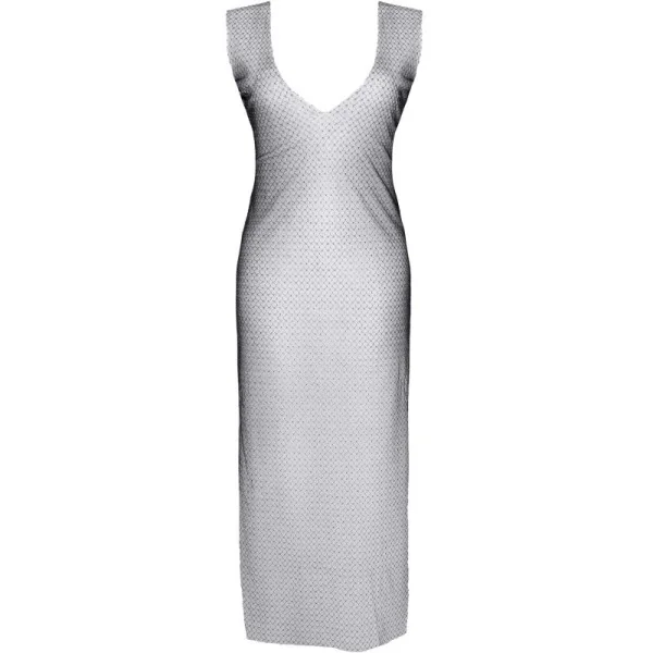 Schwarz/Silbernes Kleid Stiolanda001 von Demoniq Silver Touch Collection kaufen | Fesselliebe