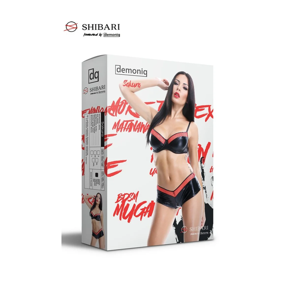 Schwarzes Set Sakura von Demoniq Shibari Collection kaufen | Fesselliebe