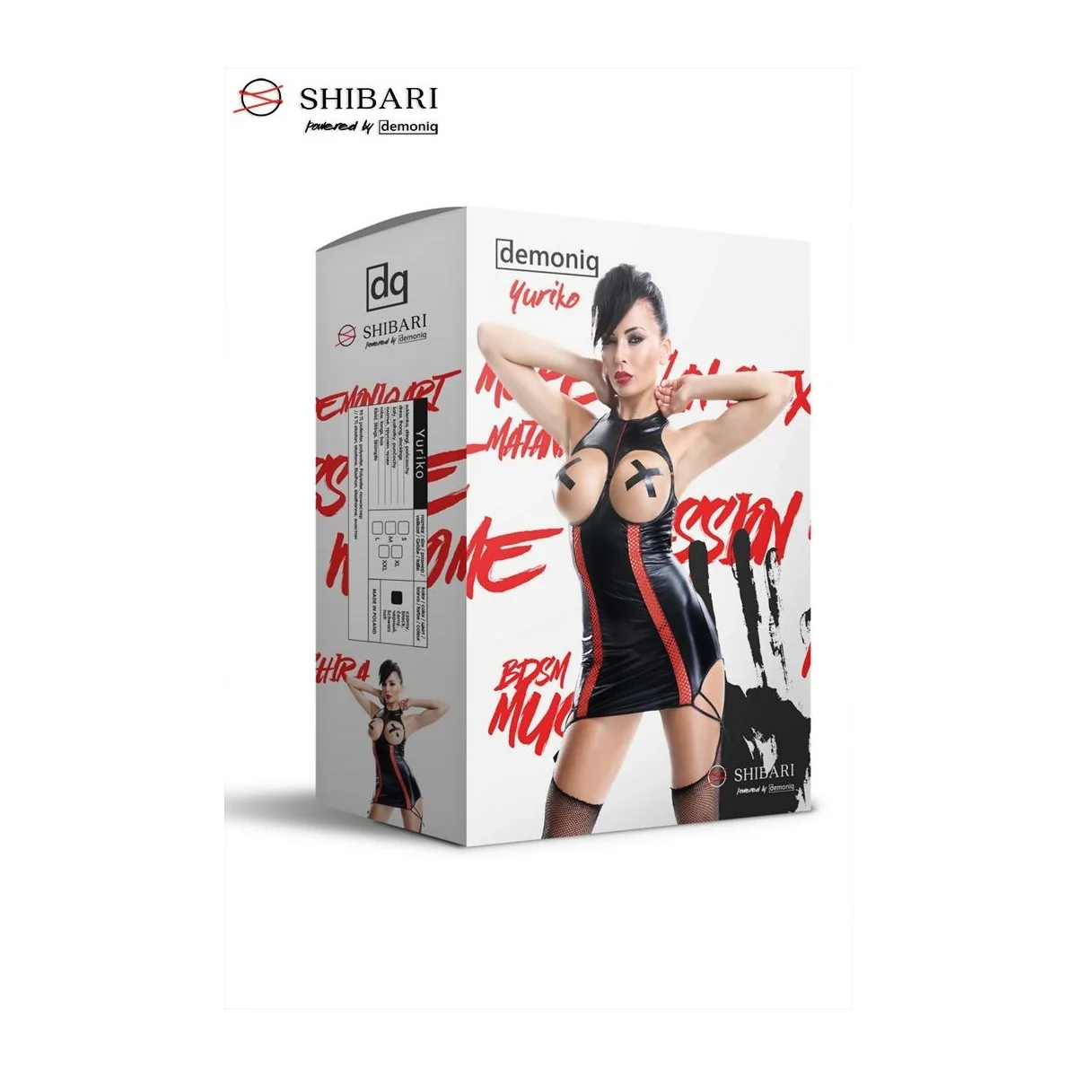 Schwarzes Strapskleid Yuriko von Demoniq Shibari Collection kaufen | Fesselliebe