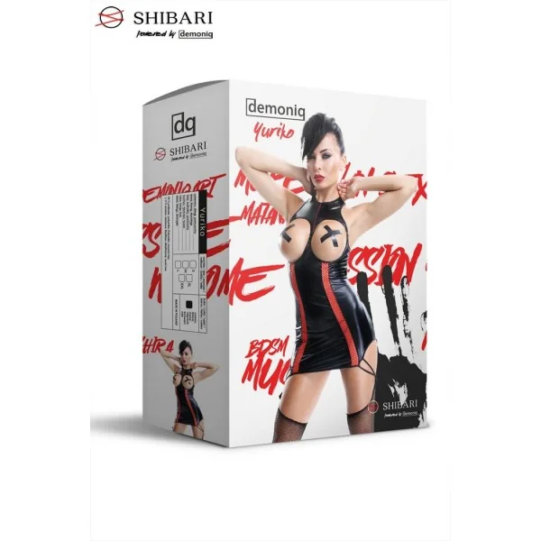 Schwarzes Strapskleid Yuriko von Demoniq Shibari Collection kaufen | Fesselliebe