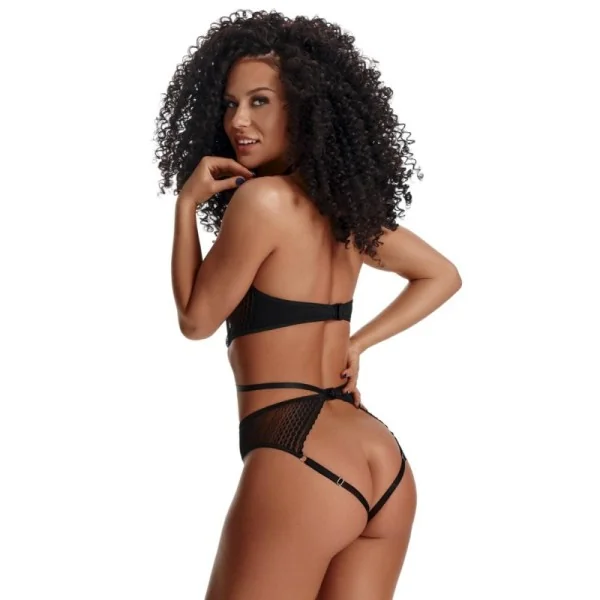 Schwarzer Body Ouvert Lxperla001 von Demoniq Ladyx kaufen | Fesselliebe