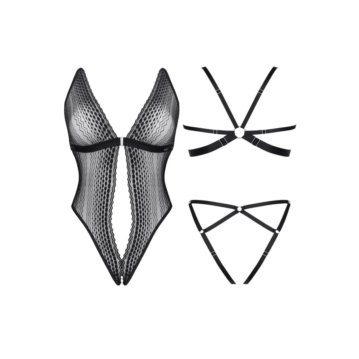 Schwarzer Body Lxisbel001 von Demoniq Ladyx kaufen | Fesselliebe